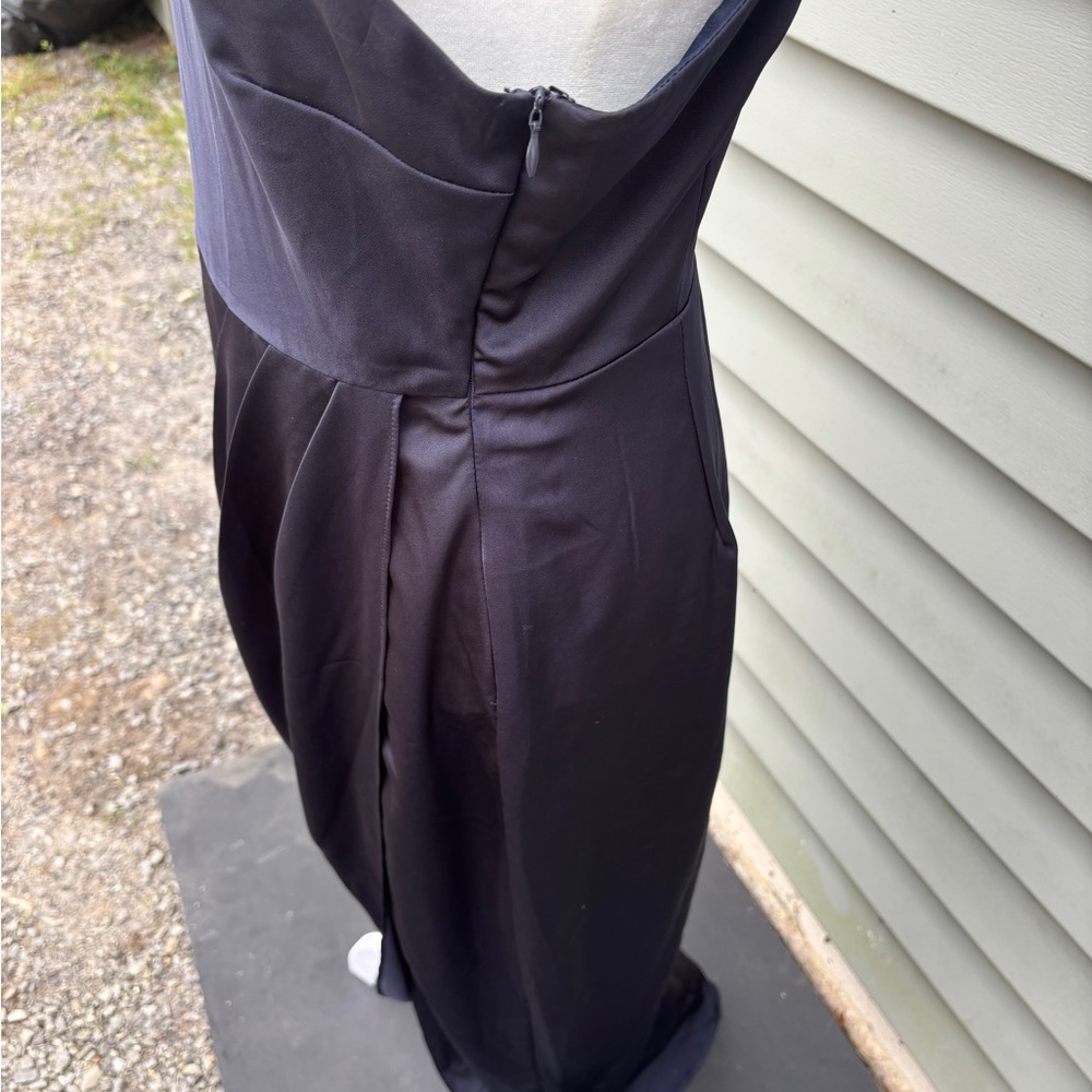 Showpo Strapless Navy Dress